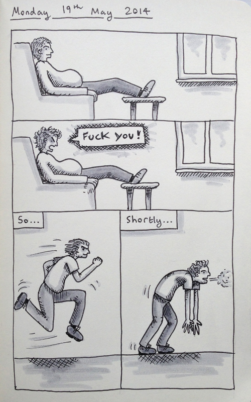 A diary entry on beer-bellies, running, and over-enthusiasm
