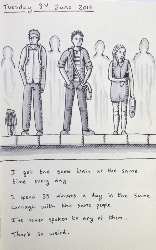 A diary entry on trains and strangers